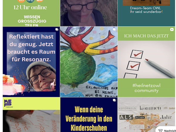 Ausschnitt aus dem Instagramfeed von Katja Reetz